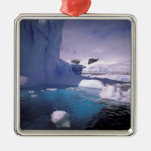 Adorno Metálico Antártida. Paisajes de hielo antártico 2