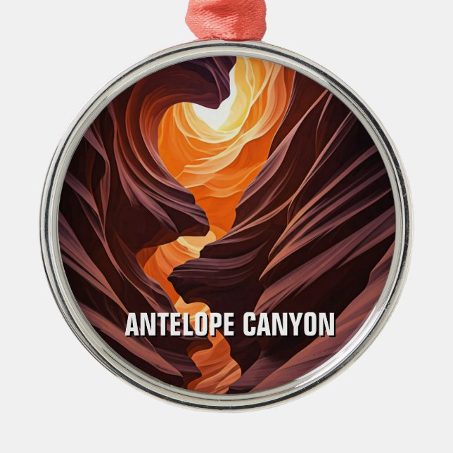 Adorno Metálico Antelope Canyon Souvenir (Frente)