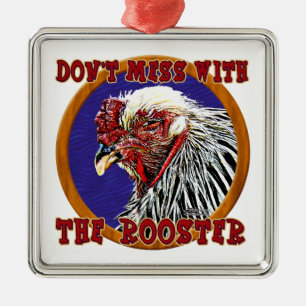 Adorno Metálico Antiguo Rooster