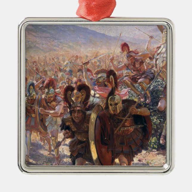 Adorno Metálico Antiguos guerreros (Frente)