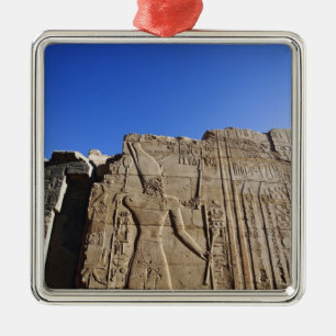 Adorno Metálico Antiguos jeroglíficos en la pared, Templo de Karn