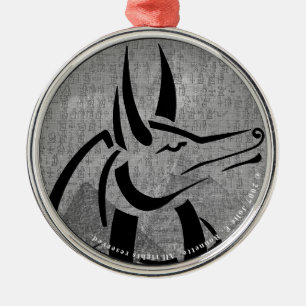 Adorno Metálico Anubis Premium Round Ornament