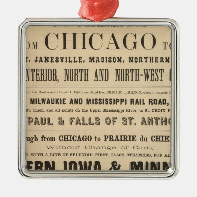 Adorno Metálico Anuncio sobre el lago Superior Iowa y Minnesota (Frente)