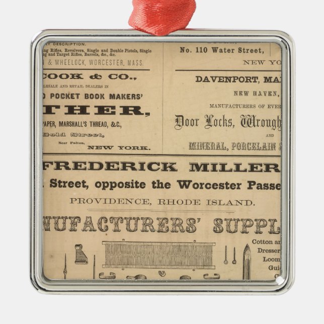 Adorno Metálico Anuncios de nueve compañías (Frente)