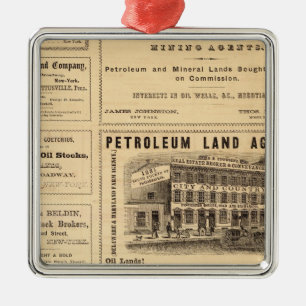 Adorno Metálico Anuncios petroleros de Nueva York y Pennsylvania