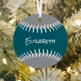 Adorno Metálico ANY team colors softball baseball keepsake