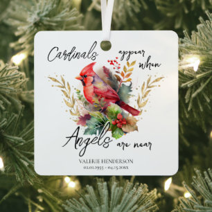 Adorno Metálico Aparecen Cardenales conmemorativos de Keepsake