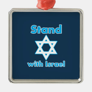 Adorno Metálico Apoya a Israel - COMPLETO - Magen David