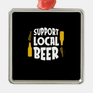 Adorno Metálico Apoyar la cerveza local