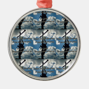 Adorno Metálico Apoye a su Lineman