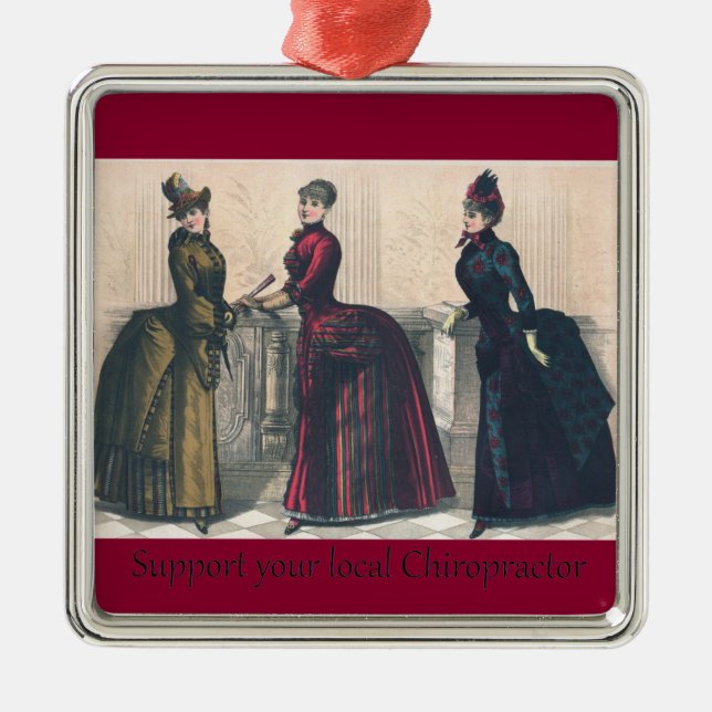 Adorno Metálico Apoye a su Quiropráctico local (Frente)