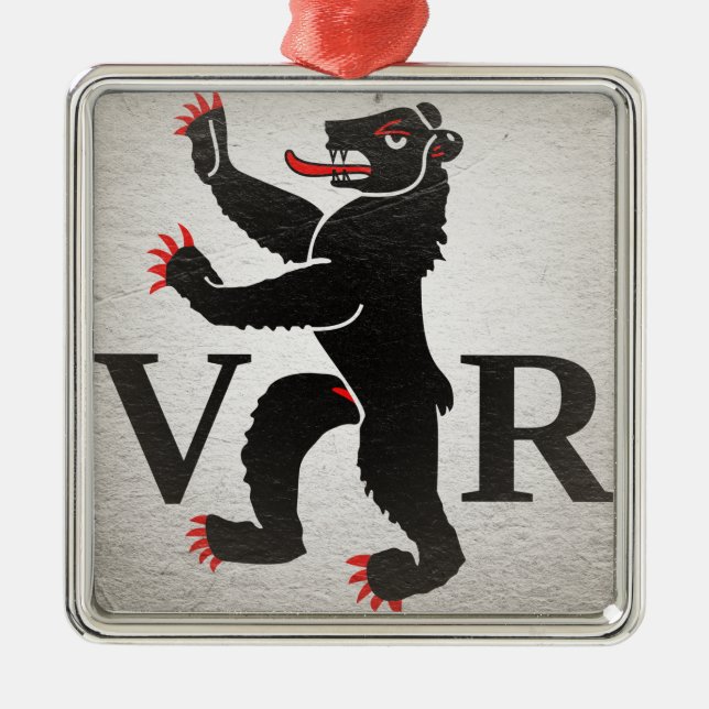 Adorno Metálico Appenzell Ausserrhoden (Frente)