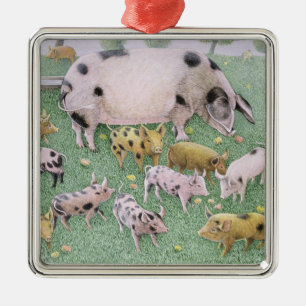 Adorno Metálico Apple festeja