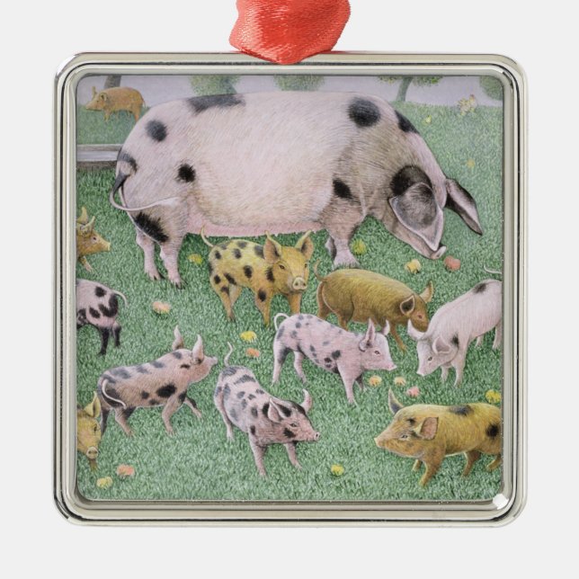 Adorno Metálico Apple festeja (Frente)