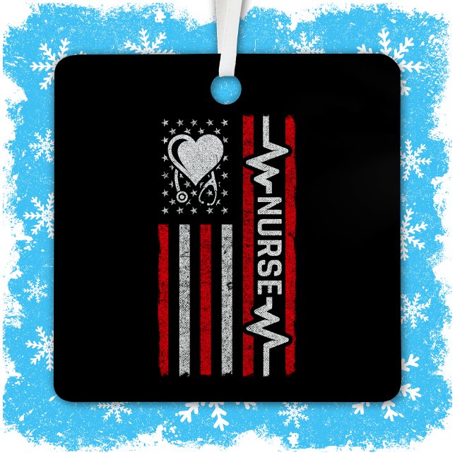 Adorno Metálico Apreciación de enfermera de corazón de héroe estad (Subido por el creador)