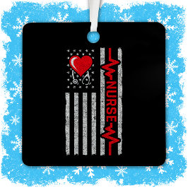 Adorno Metálico Apreciación de enfermera por vida de héroe estadou