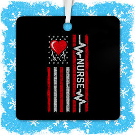 Adorno Metálico Apreciación de enfermera por vida de héroe estadou