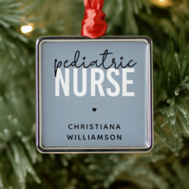 Adorno Metálico Apreciación de la enfermera pediátrica personaliza