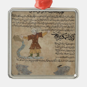 Adorno Metálico Aquarius y Pisces