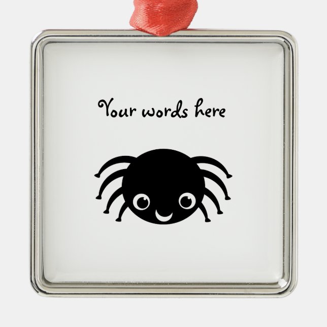 Adorno Metálico Araña linda (Frente)