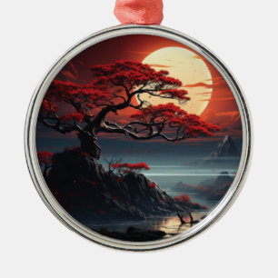 Adorno Metálico Árbol Bonsai