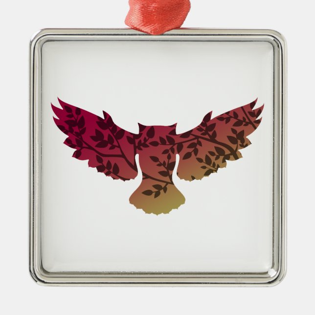 Adorno Metálico Árbol de búho