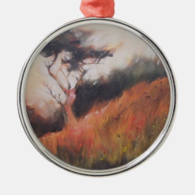 Adorno Metálico Árbol de monas de California Monterey Cypress (Frente)