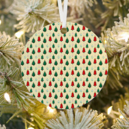 Adorno Metálico Árbol de Navidad con estrella de patrón ininterrum