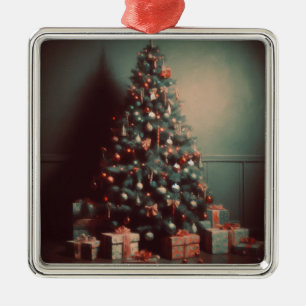 Adorno Metálico Árbol de Navidad con regalos Boho Navidad Navidad
