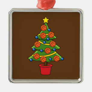 Adorno Metálico Árbol de Navidad de Baloncesto