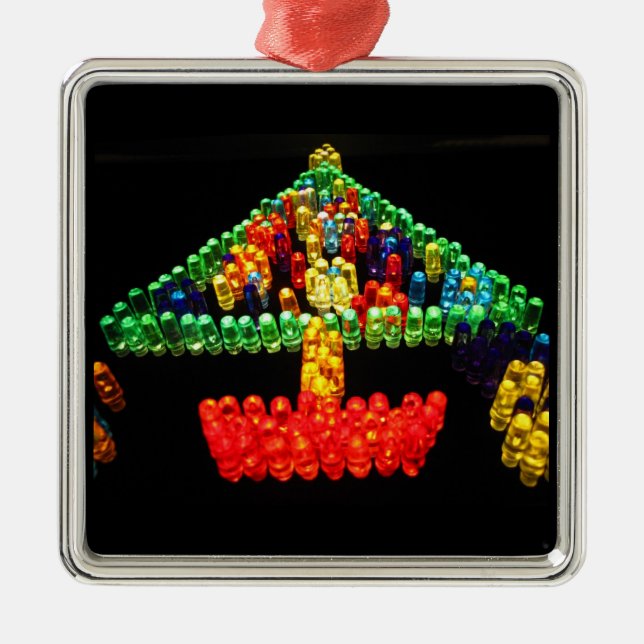 Adorno Metálico Árbol de navidad de Lite Brite (Frente)