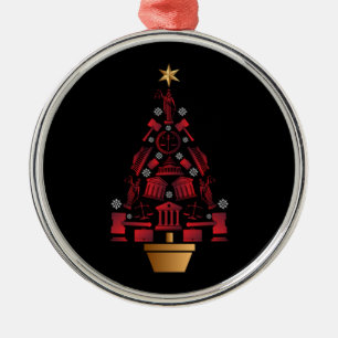 Adorno Metálico Árbol de Navidad del abogado