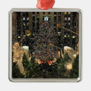 Adorno Metálico Árbol de Navidad del Centro Rockefeller, Ángeles,