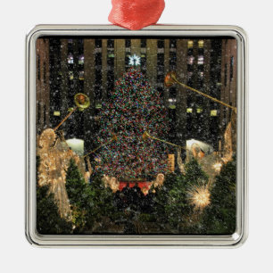 Adorno Metálico Árbol de Navidad del Centro Rockefeller de la ciud