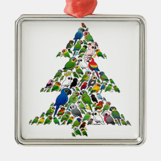 Adorno Metálico Árbol de navidad del loro