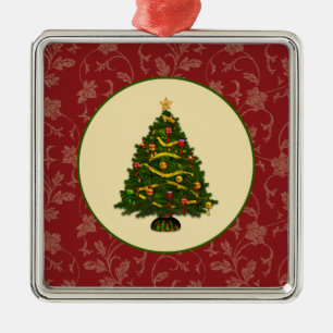 Adorno Metálico Árbol de navidad del vintage