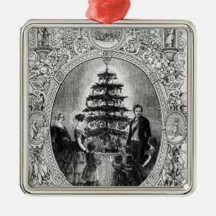 Adorno Metálico Árbol de navidad en el castillo de Windsor, 1848