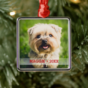 Adorno Metálico Árbol de Navidad especial personalizado de foto Ma