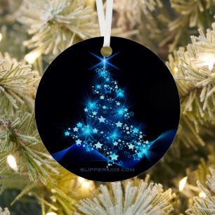 Adorno Metálico Árbol de Navidad estilizado y brillante de Slipper