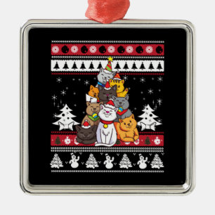 Adorno Metálico Árbol de Navidad para Gatos