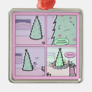 Adorno Metálico Árbol de navidad Pooping