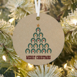 Adorno Metálico Árbol de Navidad Rústico Herradura
