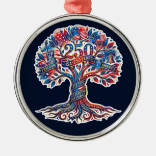 Adorno Metálico Árbol Patriótico para el 250 aniversario de Estado