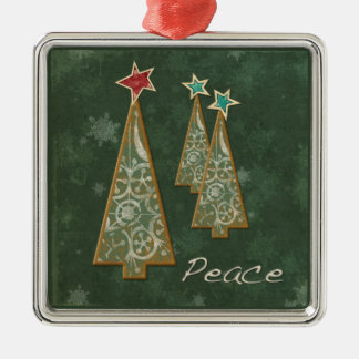 Adorno Metálico Árbol-Paz del navidad