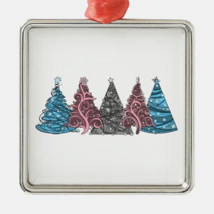 Adorno Metálico Árboles de navidad del transexual