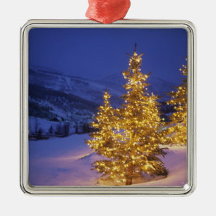 Adorno Metálico Árboles de navidad, Park City, montañas de Wastc