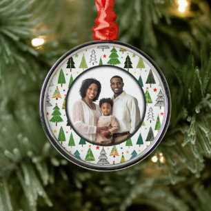 Adorno Metálico Árboles retro