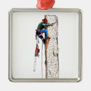 Adorno Metálico Arborista del cirujano de árbol