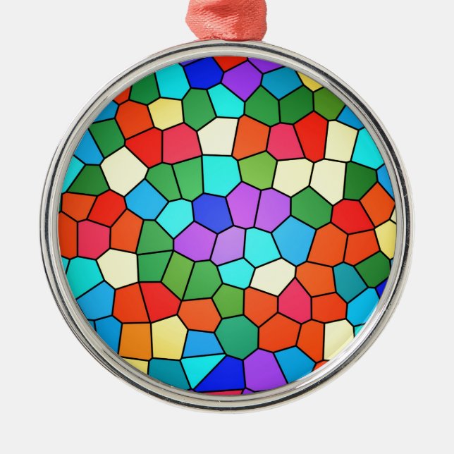 Adorno Metálico Arcoiris de vidrio templado (Frente)