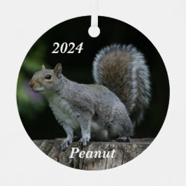 Adorno Metálico Ardilla gris personalizada